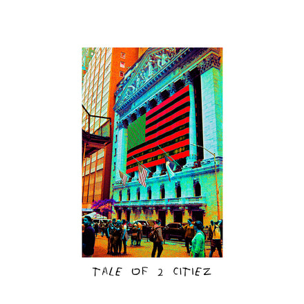 "Tale of 2 Citiez"   12'' x 18'' Print by SAINT YVES